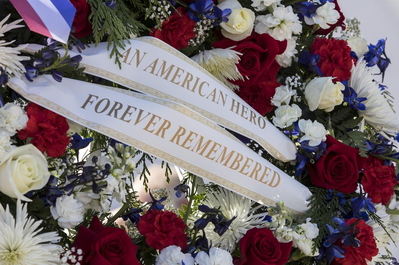 NASA astronaut John Young was remembered in a ceremony at the Heroes and Legends exhibit at the Kennedy Space Center Visitor Complex. The brief memorial took place on the afternoon of Jan. 11, 2018. Young died Jan. 5, 2018, in Houston at the age of 87. He was the only astronaut to fly in NASA's Gemini, Apollo and Space Shuttle Programs.