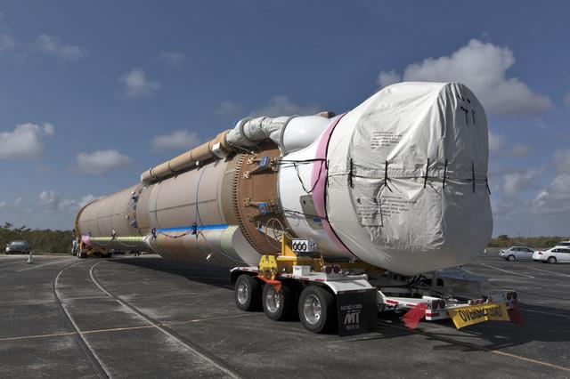 NASA image: GOES-S Atlas V Booster and Centaur Stages Arrival, Offload, and 
