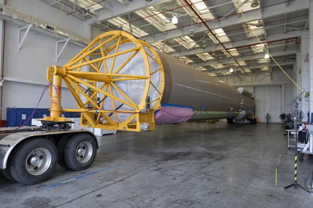 NASA image: GOES-S Atlas V Booster and Centaur Stages Arrival, Offload, and 