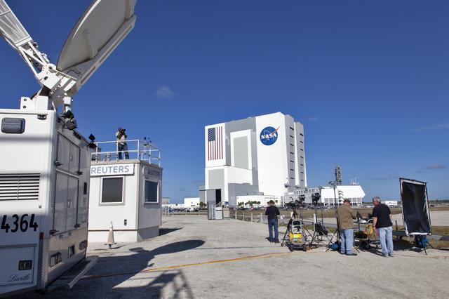 NASA image: SpaceX Falcon Heavy Demo Flight - Press Site Activities