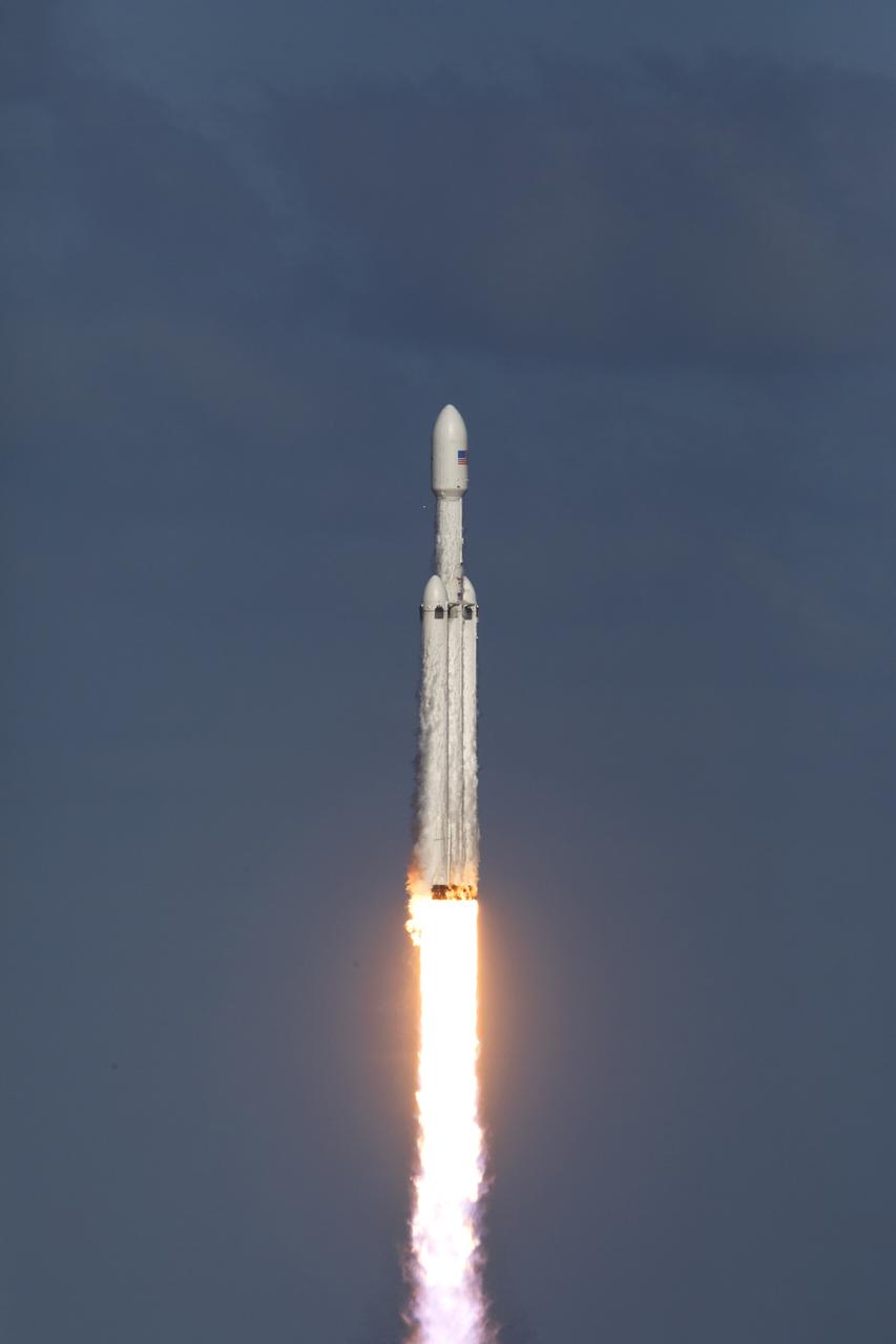 A SpaceX Falcon Heavy rocket begins its demonstration flight with liftoff at 3:45 p.m. EST from from Launch Complex 39A at NASA's Kennedy Space Center in Florida. This is a significant milestone for the world's premier multi-user spaceport. In 2014, NASA signed a property agreement with SpaceX for the use and operation of the center's pad 39A, where the company has launched Falcon 9 rockets and prepared for the first Falcon Heavy. NASA also has Space Act Agreements in place with partners, such as SpaceX, to provide services needed to process and launch rockets and spacecraft.