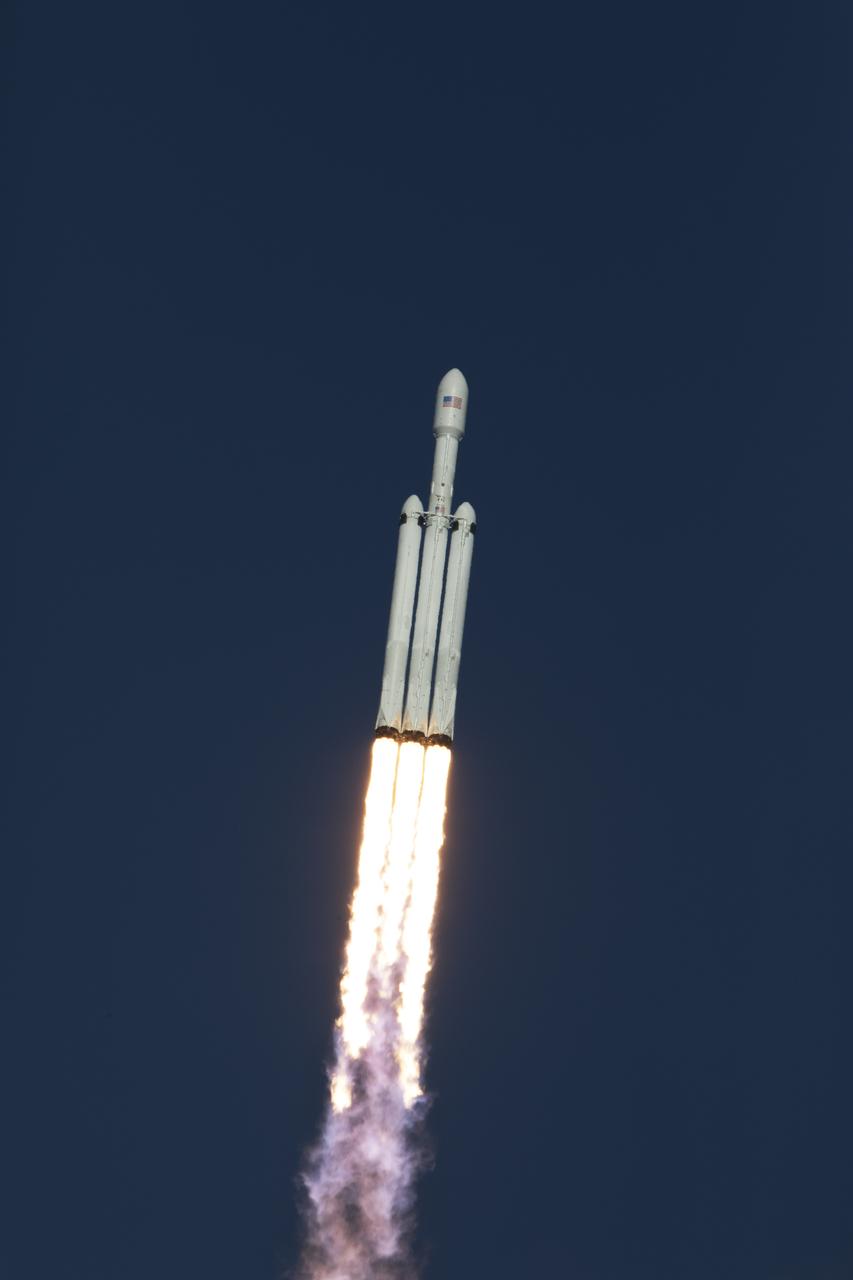 A SpaceX Falcon Heavy rocket begins its demonstration flight with liftoff at 3:45 p.m. EST from from Launch Complex 39A at NASA's Kennedy Space Center in Florida. This is a significant milestone for the world's premier multi-user spaceport. In 2014, NASA signed a property agreement with SpaceX for the use and operation of the center's pad 39A, where the company has launched Falcon 9 rockets and prepared for the first Falcon Heavy. NASA also has Space Act Agreements in place with partners, such as SpaceX, to provide services needed to process and launch rockets and spacecraft.
