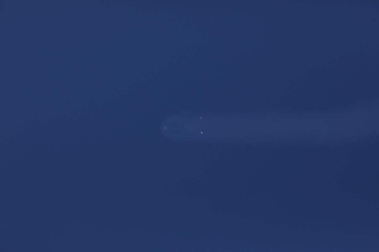 The SpaceX Falcon Heavy rocket’s two side cores separate from the center core as the vehicle performs its demonstration flight. The rocket lifted off at 3:45 p.m. EST from Launch Complex 39A at NASA's Kennedy Space Center in Florida. This is a significant milestone for the world's premier multi-user spaceport. In 2014, NASA signed a property agreement with SpaceX for the use and operation of the center's pad 39A, where the company has launched Falcon 9 rockets and prepared for the first Falcon Heavy. NASA also has Space Act Agreements in place with partners, such as SpaceX, to provide services needed to process and launch rockets and spacecraft.