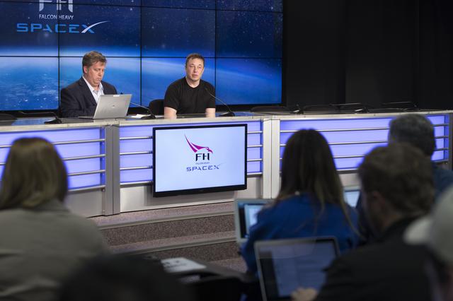 SpaceX Falcon Heavy Post Launch News Conference