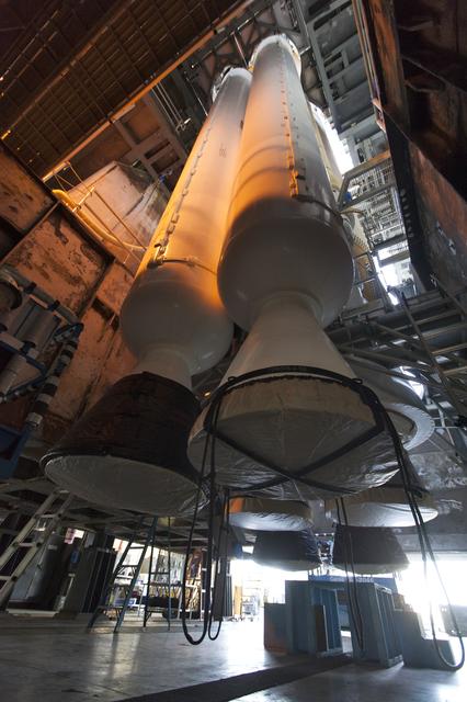 NASA image: GOES-S Atlas V Last SRB Lift to Booster