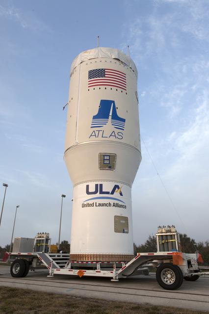 NASA image: GOES-S Atlas V Centaur Stage Transport to VIF 