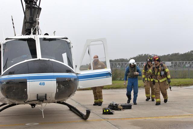NASA image: Aircraft Mishap Exercise at SLF
