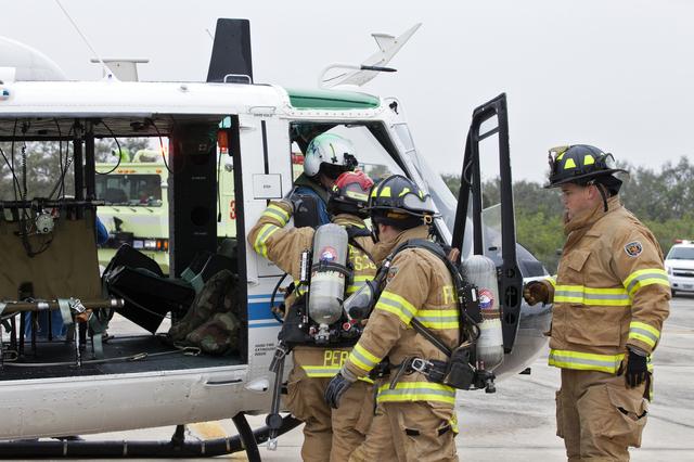 NASA image: Aircraft Mishap Exercise at SLF