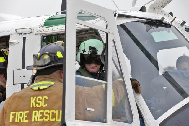 NASA image: Aircraft Mishap Exercise at SLF