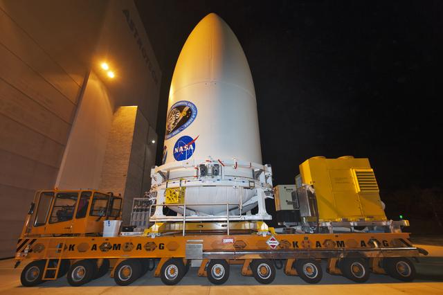 NASA image: GOES-S Spacecraft Transport from Astrotech to Pad 41