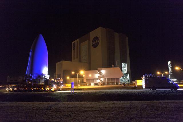 NASA image: GOES-S Spacecraft Transport from Astrotech to Pad 41