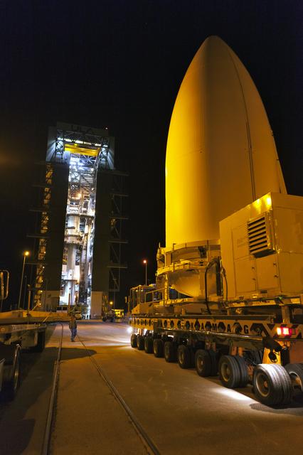 GOES-S Spacecraft Transport from Astrotech to Pad 41