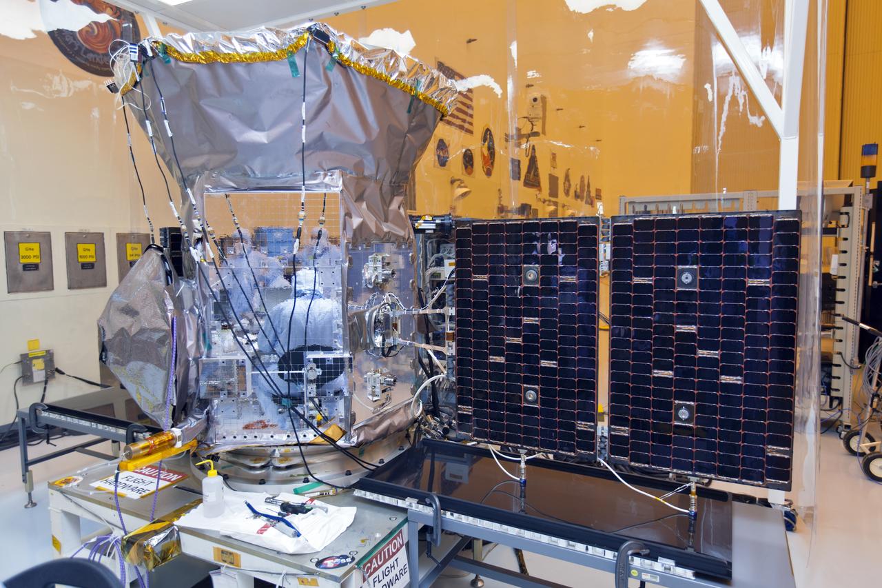 Inside the Payload Hazardous Servicing Facility at the NASA's Kennedy Space Center in Florida, the first of two solar panels is being deployed on the agency's Transiting Exoplanet Survey Satellite (TESS). The satellite is scheduled to launch atop a SpaceX Falcon 9 rocket from Space Launch Complex 40 at Cape Canaveral Air Force Station. TESS is the next step in NASA's search for planets outside our solar system, known as exoplanets. TESS is a NASA Astrophysics Explorer mission led and operated by MIT in Cambridge, Massachusetts, and managed by NASA’s Goddard Space Flight Center in Greenbelt, Maryland. Dr. George Ricker of MIT’s Kavli Institute for Astrophysics and Space Research serves as principal investigator for the mission. Additional partners include Orbital ATK, NASA’s Ames Research Center, the Harvard-Smithsonian Center for Astrophysics and the Space Telescope Science Institute. More than a dozen universities, research institutes and observatories worldwide are participants in the mission. NASA’s Launch Services Program is responsible for launch management.