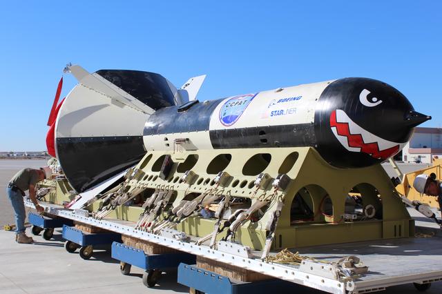 NASA image: Boeing's Dart and Starliner Parachute System Test