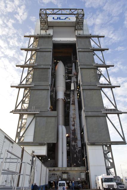 NASA image: GOES-S Rollout to Pad 