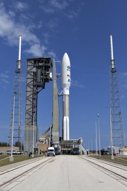 NASA image: GOES-S Rollout to Pad 