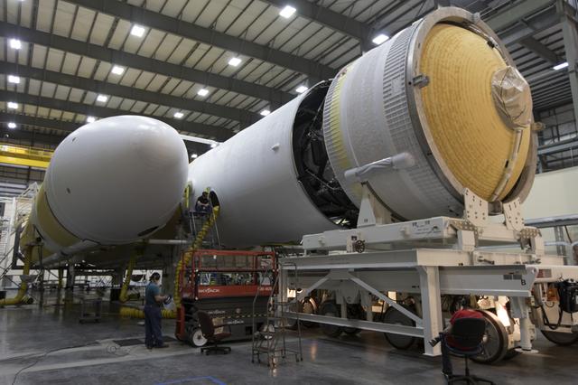 NASA image: Delta IV Heavy Centaur Stage Mate to Booster - Parker Solar Prob