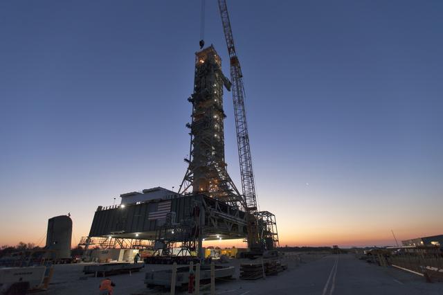 NASA image: ICPSU Install at Mobile Launcher