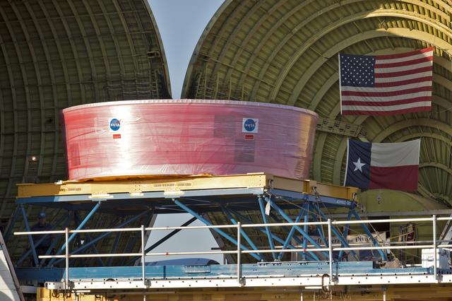 NASA image: Orion Stage Adapter (OSA) Offload and Transport