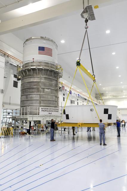 NASA image: Orion Stage Adapter (OSA) Lift in High Bay