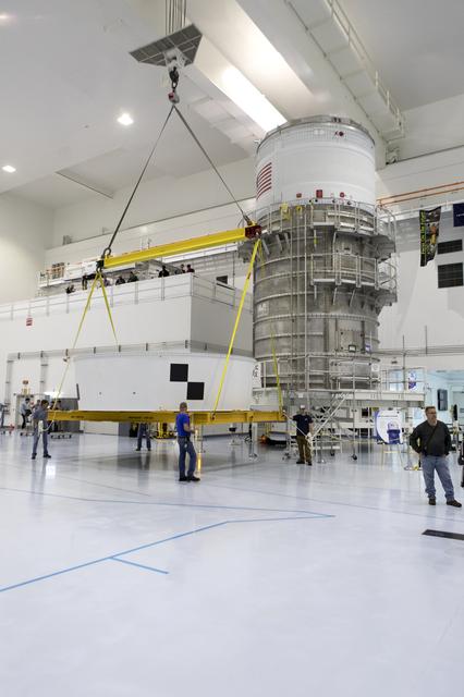 NASA image: Orion Stage Adapter (OSA) Lift in High Bay