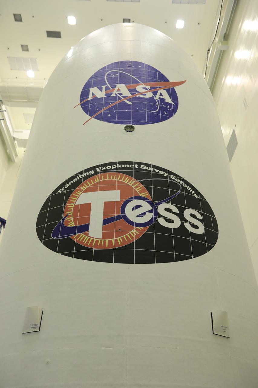 The SpaceX payload fairing containing NASA's Transiting Exoplanet Survey Satellite (TESS) is prepared for the move from the Payload Hazardous Servicing Facility at the agency's Kennedy Space Center in Florida to Space Launch Complex 40 at Cape Canaveral Air Force Station. The satellite is scheduled to launch atop the SpaceX Falcon 9 rocket at 6:32 p.m. EDT on April 16. TESS is the next step in NASA's search for planets outside our solar system, known as exoplanets. TESS is a NASA Astrophysics Explorer mission led and operated by MIT in Cambridge, Massachusetts, and managed by NASA’s Goddard Space Flight Center in Greenbelt, Maryland. Dr. George Ricker of MIT’s Kavli Institute for Astrophysics and Space Research serves as principal investigator for the mission. Additional partners include Orbital ATK, NASA’s Ames Research Center, the Harvard-Smithsonian Center for Astrophysics and the Space Telescope Science Institute. More than a dozen universities, research institutes and observatories worldwide are participants in the mission. NASA’s Launch Services Program is responsible for launch management.