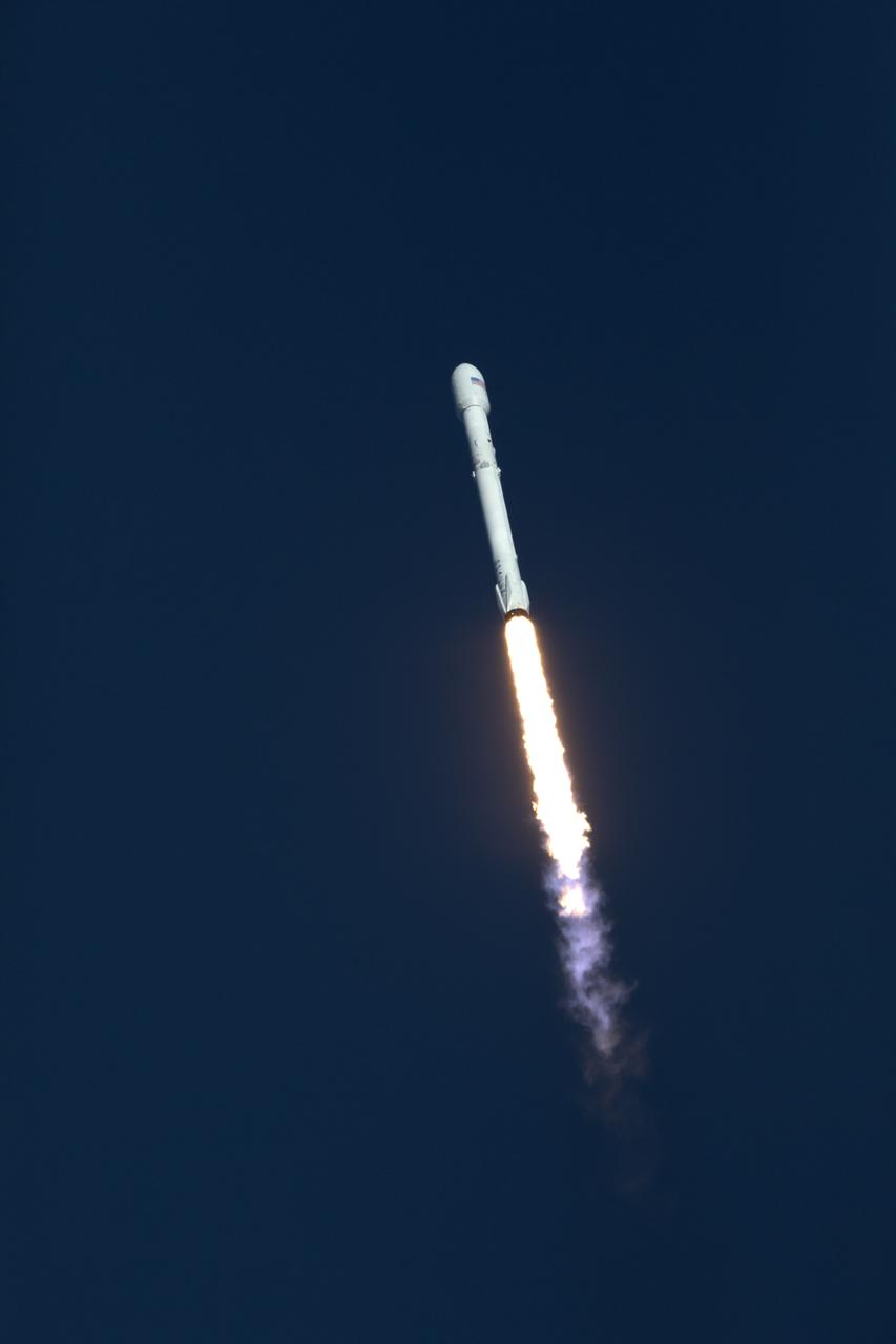 A SpaceX Falcon 9 rocket soars upward after lifting off from Space Launch Complex 40 at Cape Canaveral Air Force Station in Florida, carrying NASA's Transiting Exoplanet Survey Satellite (TESS). Liftoff was at 6:51 p.m. EDT. TESS will search for planets outside of our solar system. The mission will find exoplanets that periodically block part of the light from their host stars, events called transits. The satellite will survey the nearest and brightest stars for two years to search for transiting exoplanets.