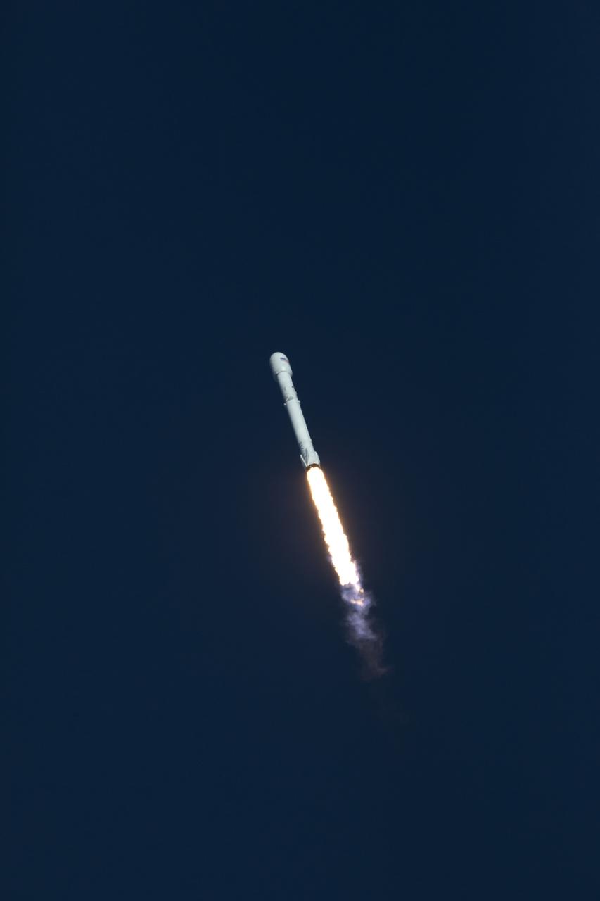 A SpaceX Falcon 9 rocket soars upward after lifting off from Space Launch Complex 40 at Cape Canaveral Air Force Station in Florida, carrying NASA's Transiting Exoplanet Survey Satellite (TESS). Liftoff was at 6:51 p.m. EDT. TESS will search for planets outside of our solar system. The mission will find exoplanets that periodically block part of the light from their host stars, events called transits. The satellite will survey the nearest and brightest stars for two years to search for transiting exoplanets.