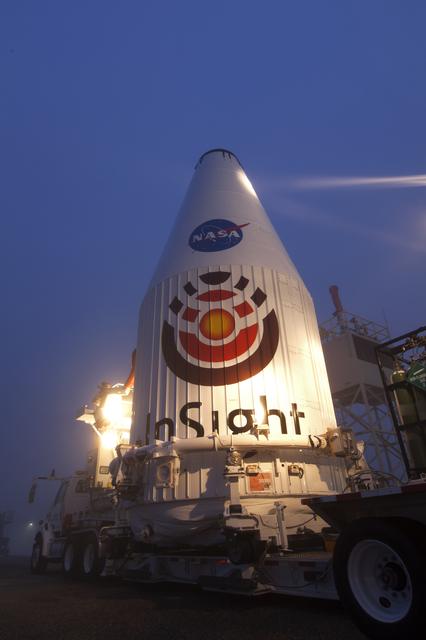 NASA image: InSight Rollout to Pad