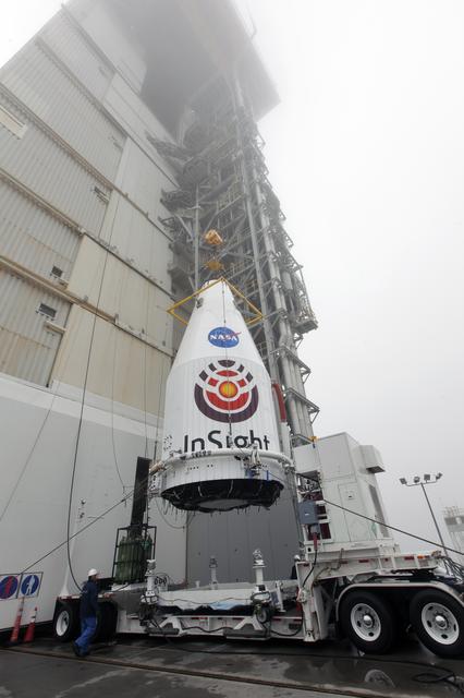 NASA image: InSight Rollout to Pad