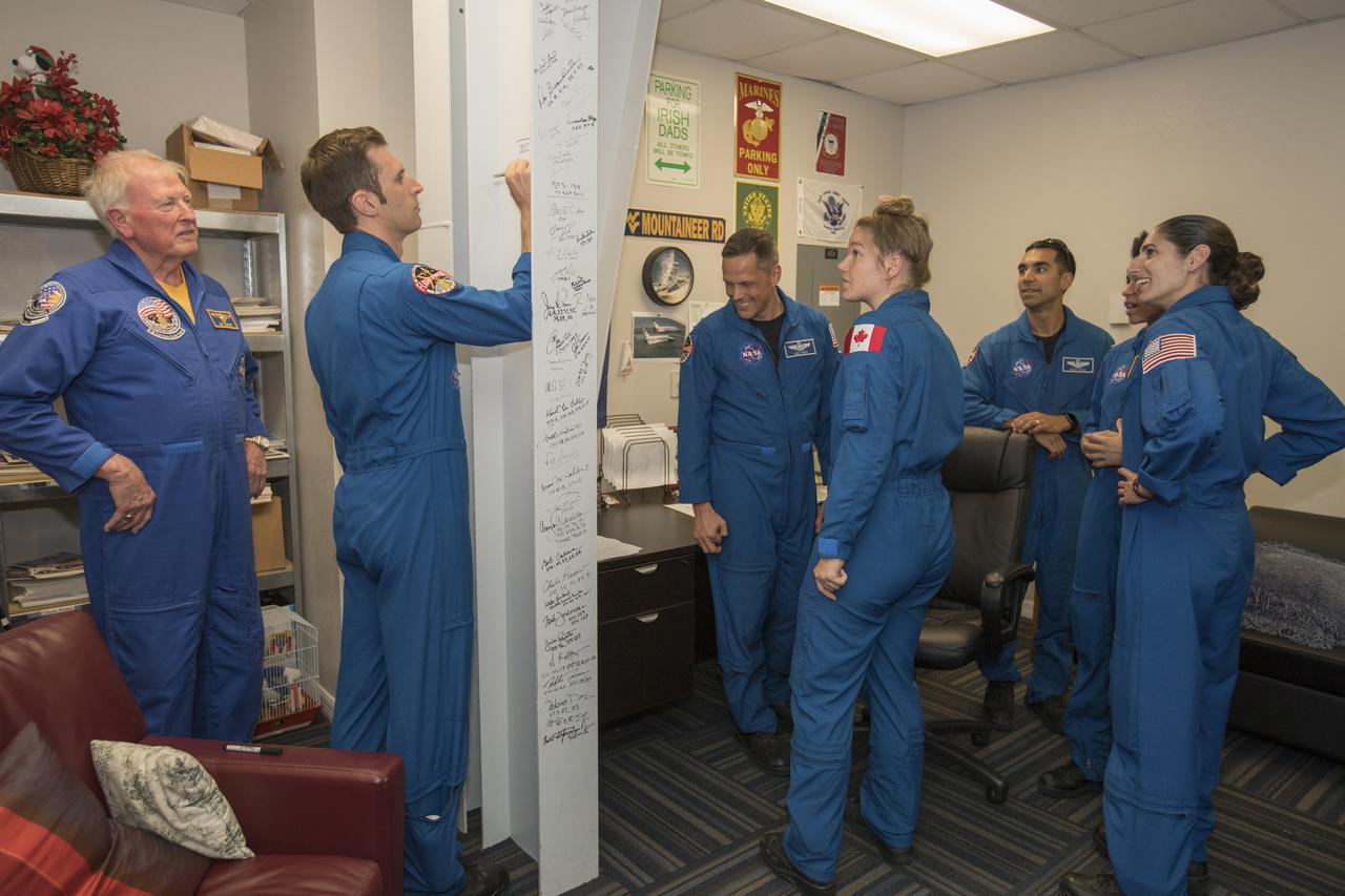 The 2017 class of astronaut candidates toured the Kennedy Space Center Visitor Complex and viewed exhibits, including Space Shuttle Atlantis, during a familiarization tour of facilities at NASA's Kennedy Space Center in Florida. The candidates toured center facilities, including the Neil Armstrong Operations and Checkout Building high bay; Launch Control Center, Launch Pad 39B and the Space Station Processing Facility. They also toured Boeing's Commercial Crew and Cargo Facility, United Launch Alliance's Space Launch Complex 41 at Cape Canaveral Air Force Station, and SpaceX's Launch Pad 39A at Kennedy. The candidates will spend about two years getting to know the space station systems and learning how to spacewalk, speak Russian, control the International Space Station's robotic arm and fly T-38s, before they're eligible to be assigned to a mission.