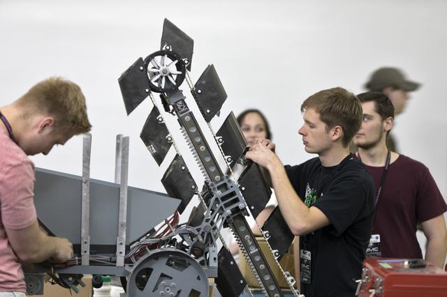 NASA image: Robotic Mining Competition - Setup