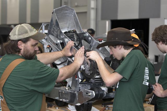 NASA image: Robotic Mining Competition - Setup