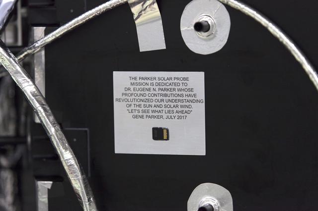 NASA image: Parker Solar Probe "Name Chip" Installation