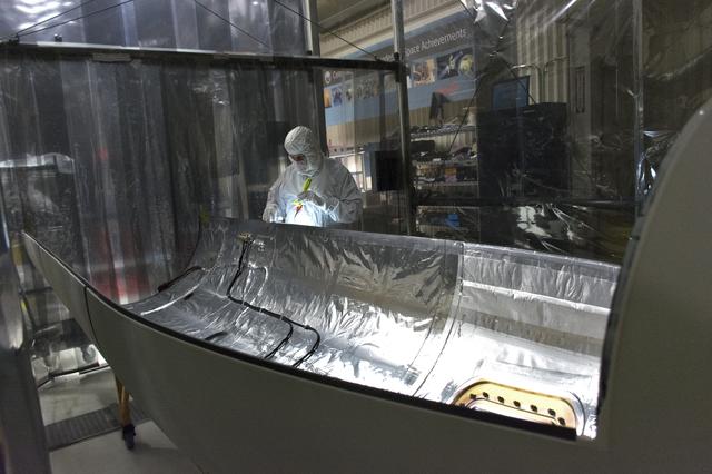 NASA image: Pegasus ICON Starboard Ultraviolet Light Inspection