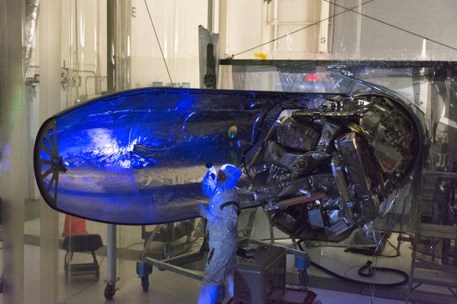 NASA image: Pegasus ICON Starboard Ultraviolet Light Inspection