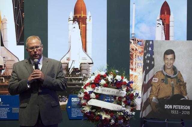 NASA image: Wreath Laying Ceremony for Don Peterson