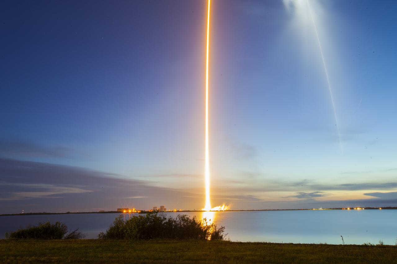 The two-stage SpaceX Falcon 9 launch vehicle lifts off from Space Launch Complex 40 at Cape Canaveral Air Force Station, carrying the SpaceX Dragon resupply spacecraft to the International Space Station. Liftoff was at 5:42 a.m. EDT on Friday, June 29, 2018. On the company’s 15th Commercial Resupply Services mission to the International Space Station, Dragon is filled with supplies and payloads, including critical materials to support several science and research investigations that will occur during Expedition 56. The spacecraft’s unpressurized trunk is carrying a Canadian-built Latching End Effector, or LEE. This new LEE will replace a failed unit astronauts removed during a series of spacewalks in the fall of 2017. Each end of the Canadarm2 robotic arm has an identical LEE, and they are used as the “hands” that grapple payloads and visiting cargo spaceships.