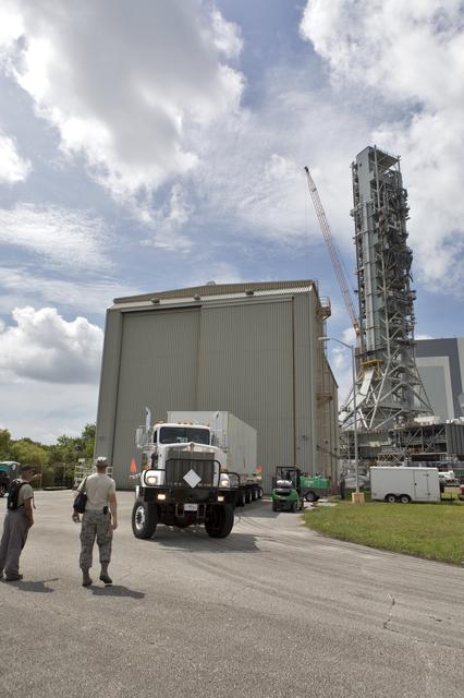 NASA image: Ascent Abort 2 (AA-2) Ground Test Motor Arrival