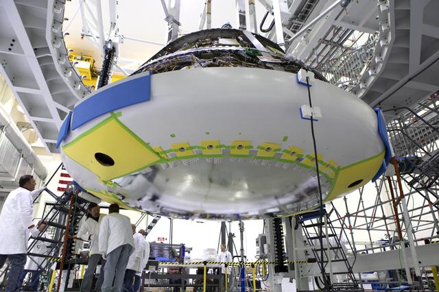 NASA image: Orion Heat Shield Installation