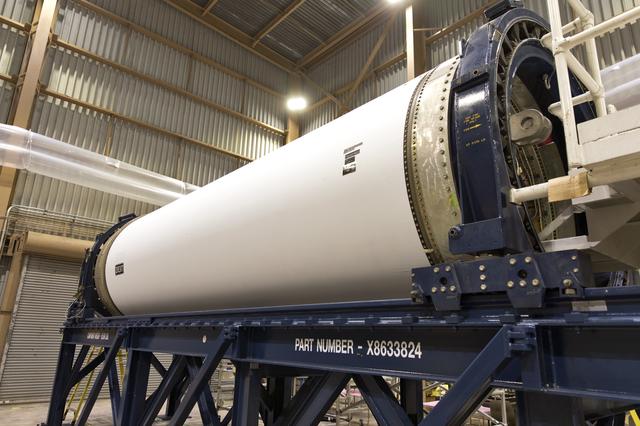 NASA image: Ascent Abort 2 (AA-2) Ground Test Motor on Stand