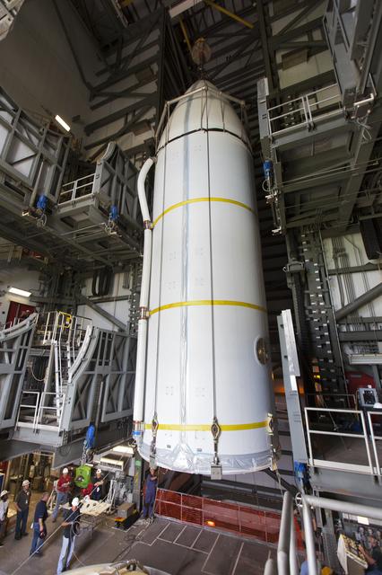 NASA image: Parker Solar Probe Lift and Mate to Booster