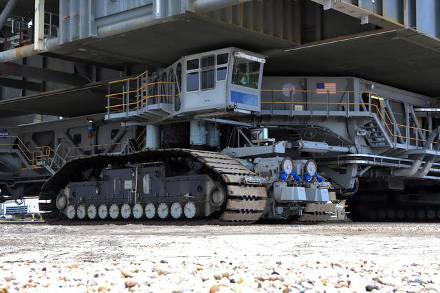 NASA image: Mobile Launcher Moves Toward Exploration Mission-1 - Trek to Lau