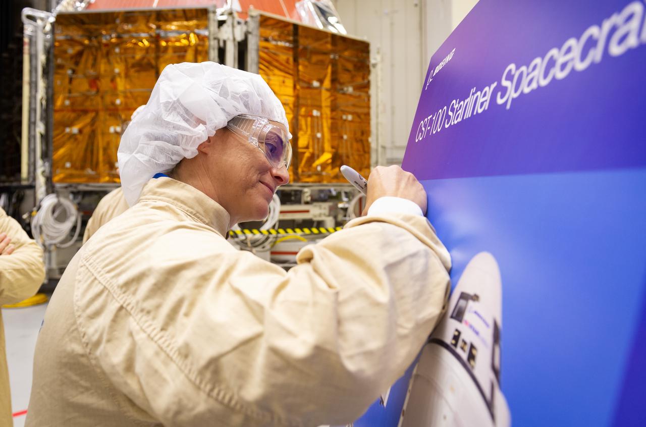 NASA’s Nicole Mann is one of three astronauts who will fly on Boeing’s CST-100 Starliner in an upcoming Crew Flight Test to the International Space Station. Mann, along with fellow commercial crew astronauts Eric Boe and Chris Ferguson, recently toured spacecraft testing facilities in Huntington Beach and El Segundo, Calif. Structural testing in Huntington Beach confirms the spacecraft can withstand the pressures it will experience during flight. Environmental qualification testing in El Segundo ensures the spacecraft can withstand the extreme environments of space.