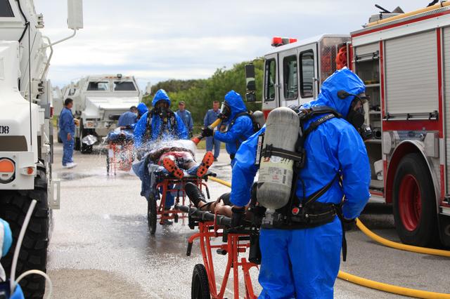 NASA image: SpaceX Triage Training at Pad A
