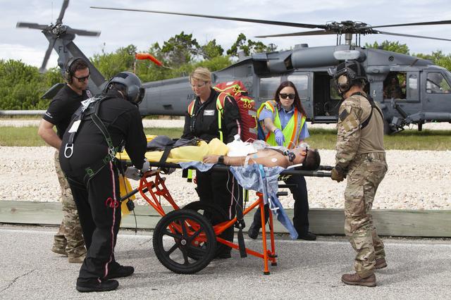 NASA image: SpaceX Triage Training at Pad A