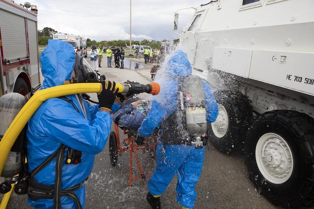 NASA image: SpaceX Triage Training at Pad A