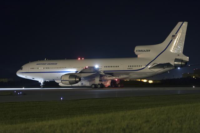NASA image: Pegasus ICON Takeoff for Launch - Scrub Attempt