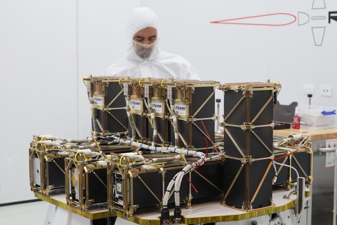 The Educational Launch of Nanosatellites 19 (ELaNa 19) payload is prepared to be encapsulated inside the Rocket Lab Electron rocket payload fairing on Dec. 1, 2018, at the company’s facility in New Zealand. The ELaNa 19 payload comprises 10 CubeSats selected through NASA’s CubeSat Launch Initiative. The liftoff marks the debut of the agency’s innovative Venture Class Launch Services (VCLS) effort. Managed by NASA’s Launch Services Program at Kennedy Space Center in Florida, VCLS was developed to offer small payloads dedicated rides to space.
