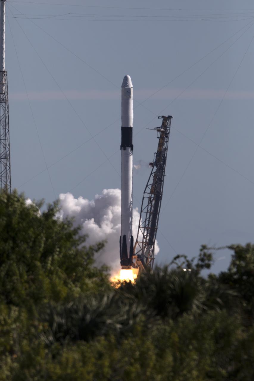 The two-stage Falcon 9 launch vehicle lifts off Space Launch Complex 40 at Cape Canaveral Air Force Station carrying the SpaceX’s Dragon resupply spacecraft to the International Space Station. Liftoff was at 1:16 p.m. EST, Dec. 5, 2018. On its 16th commercial resupply services mission to the space station, Dragon will deliver several science investigations to the space station, including the Global Ecosystem Dynamics Investigation lidar (GEDI). GEDI will provide high-quality laser ranging observations of the Earth’s forests and topography required to advance the understanding of important carbon and water cycling processes, biodiversity and habitat.